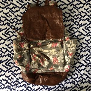 Aeropostale floral Saddle backpack